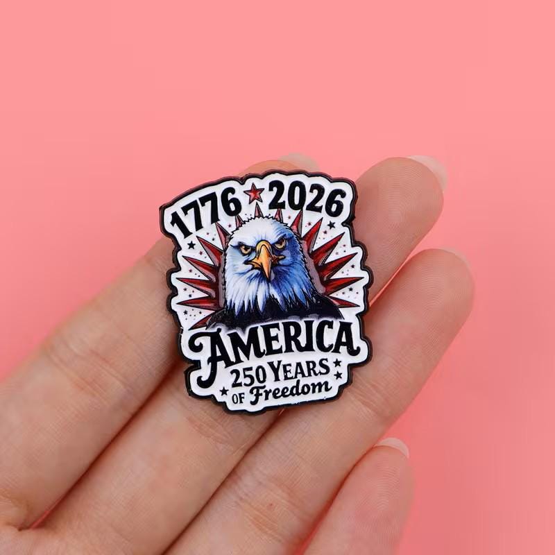KINGSLAND NEEDLE MINDER ~ 250th Anniversary Needle Minder, Needle Dock, Enamel, Magnet, Needle Garage, Needleminder
