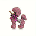 KINGSLAND NEEDLE MINDER ~ Pink Poodle Dog Needle Minder, Needle Dock, Needle Nanny, Canvas Magnet, Needle Garage, Needleminder