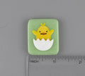 BEAU VERRE ART "Chick In Cracked Egg Fused Glass Needle Minder"  Magnet  Easter  One-of-a-Kind, Handcrafted with Love by Kelly