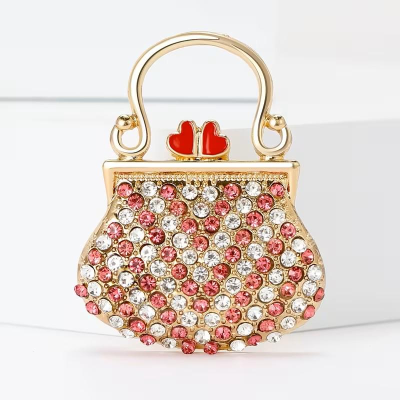 KINGSLAND NEEDLE MINDER ~ Heart-Shaped Handbag Needle Minder, Needle Dock, Needle Nanny, Canvas Magnet, Needle Garage, Needleminder