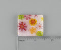 BEAU VERRE ART "Floral Fused Glass Needle Minder"  Fused Glass  Magnetic  Beautiful Colors, Needleminder, One-of-a-Kind, Handcrafted 7270