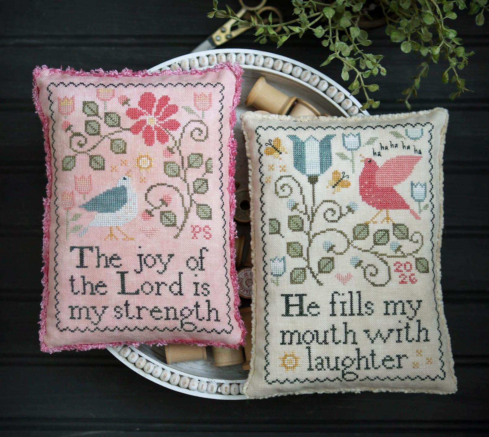 PLUM STREET SAMPLERS "Strength and Laughter"  Counted Cross Stitch Pattern  Nashville Market 2026 Exclusive  Paper Pattern
