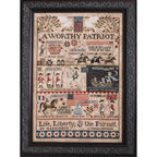 PLUM STREET SAMPLERS "A Worthy Patriot"  Counted Cross Stitch Pattern  Sampler, Americana, Nashville Market Release 2026, Pattern Only