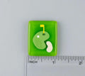 BEAU VERRE ART "Golf Green Fused Glass Needle Minder"  Fused Glass  Magnetic  Needleminder, One-of-a-Kind, Handcrafted