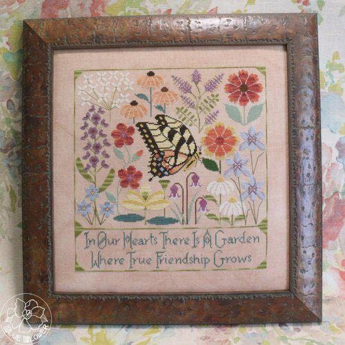 THE BLUE FLOWER "Heart's Garden"  Counted Cross Stitch Pattern  2026 Nashville Needlework Market, Pattern Only*