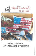 CRICKLEWOOD CROSSING "Hometown USA - America 1776 & Freedom" Counted Cross Stitch Pattern, Chart, Pattern Only