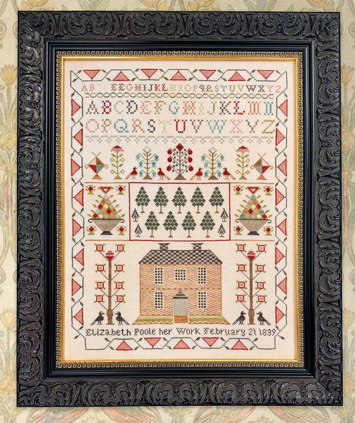 FOX And RABBIT DESIGNS "Elizabeth Poole 1839" Counted Cross Stitch Pattern, Chart, Nashville Needlework Market 2026, Pattern Only