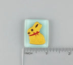 BEAU VERRE ART "Lindt Bunny Fused Glass Needle Minder"  Magnet  Easter Needleminder  One-of-a-Kind, Handcrafted with Love by Kelly