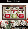 SHANNON CHRISTINE DESIGNS "Frosty Drinks" Counted Cross Stitch Pattern, Chart, Pattern Only
