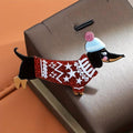 KINGSLAND NEEDLE MINDER ~ Christmas Dog, Dachshund, Acrylic Needle Minder, Needle Dock, Multi-Dimensional, Neodymium Magnet, Needleminder