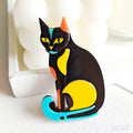 KINGSLAND NEEDLE MINDER ~ Multi-Color Cat Acrylic Needle Minder, Needle Dock, Multi-Dimensional, Neodymium Magnet, Needle Garage