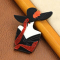 KINGSLAND NEEDLE MINDER ~ Fashionista Girl Acrylic Needle Minder, Needle Dock, Multi-Dimensional, Magnet, Needleminder