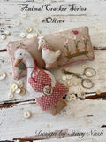 STACY NASH DESIGNS "Animal Crackers Series - Olive" Counted Cross Stitch Pattern, Chart, Pattern Only