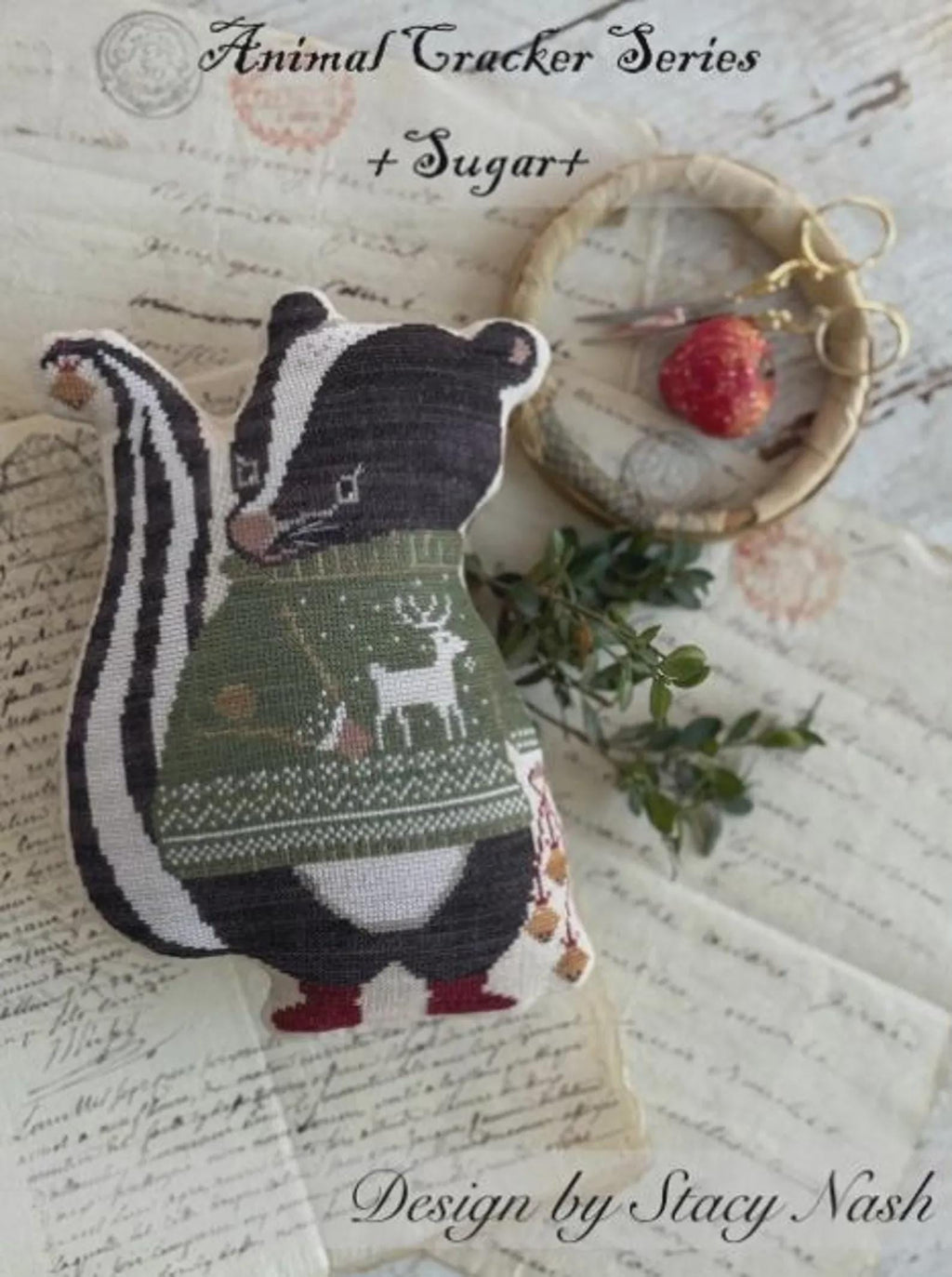 STACY NASH DESIGNS "Animal Crackers Series - Sugar" Counted Cross Stitch Pattern, Chart, Pattern Only