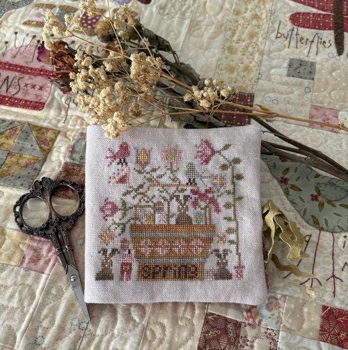 Pansy Patch Quilts and Stitchery "Chocolate Bunnies Needlebook" Counted Cross Stitch Pattern, Nashville Market 2026, Easter, Pattern Only*