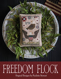 PLUM STREET SAMPLERS "Freedom Flock"  Counted Cross Stitch Pattern  Stack Trio Series, American Eagle Family, Paper Pattern