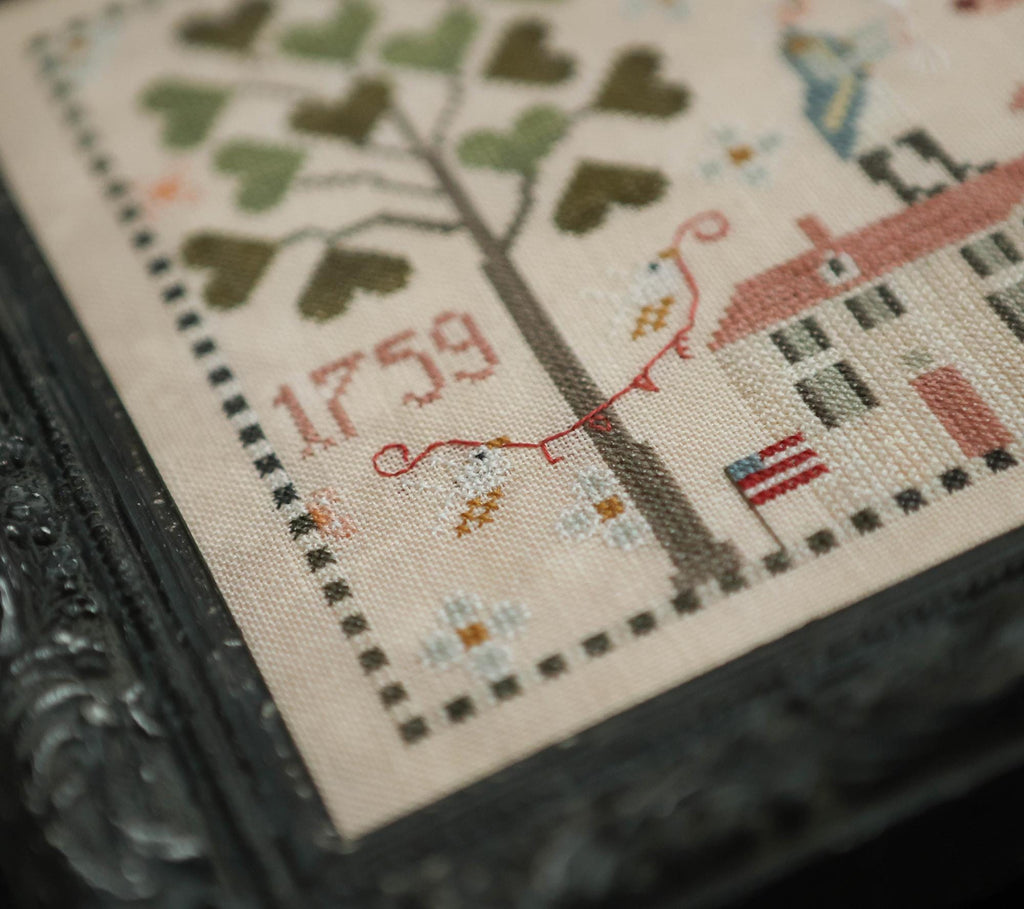PLUM STREET SAMPLERS "George Loves Martha"  Counted Cross Stitch Pattern  Paper Pattern