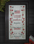 PLUM STREET SAMPLERS "The Pledge of Allegiance"  Counted Cross Stitch Pattern  Liberty, American, Paper Pattern