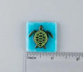 BEAU VERRE ART "Sea Turtle Fused Glass Needle Minder"  Magnet  Easter Needleminder  One-of-a-Kind, Handcrafted with Love by Kelly