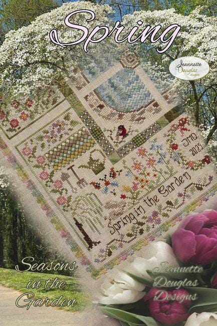 JEANNETTE DOUGLAS "Spring - Seasons In The Garden" Counted Cross Stitch Pattern, Nashville Needlework Market 2026, Pattern Only
