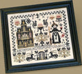 TWIN PEAK PRIMITIVES "Witch House Sampler" Counted Cross Stitch Pattern, Halloween, Nashville Needlework Market 2026, Paper Pattern