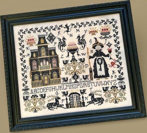 TWIN PEAK PRIMITIVES "Witch House Sampler" Counted Cross Stitch Pattern, Halloween, Nashville Needlework Market 2026, Paper Pattern
