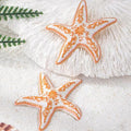 KINGSLAND NEEDLE MINDER ~ 2" Orange Starfish Needle Minder, Needle Dock, Enamel, Magnet, Needle Garage, Needleminder