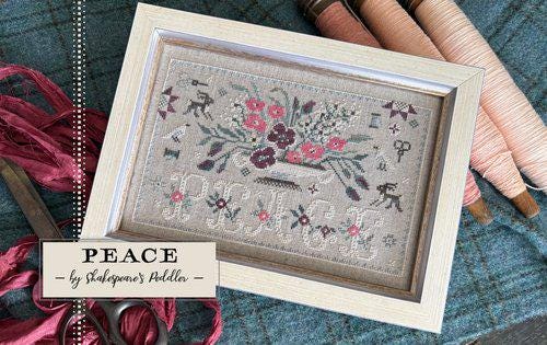 SHAKESPEARE'S PEDDLER "Peace" Counted Cross Stitch Chart, Nashville Needlework Market 2026, Pattern Only