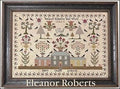 The SCARLETT HOUSE "Eleanor Roberts"  Counted Cross Stitch Pattern  Sampler, Pattern Only