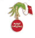 KINGSLAND NEEDLE MINDER ~ Mean One Merry Christmas Needle Minder, Needle Dock, Enamel, Magnet, Needle Garage, Needleminder