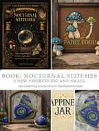 The PRIMITIVE HARE "Book: Nocturnal Stitches" Counted Cross Stitch Pattern, 8 Patterns, Nashville Needlework Market 2026, Pattern Book Only