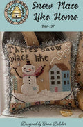 ANNIE BEEZ Folk Art "Snow Place Like Home" Counted Cross Stitch Pattern, Chart, Christmas, Nashville Needlework Market 2026, Pattern Only