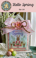 ANNIE BEEZ Folk Art "Hello Spring" Counted Cross Stitch Pattern, Chart, Bunny Rabbit, Nashville Needlework Market 2026, Pattern Only