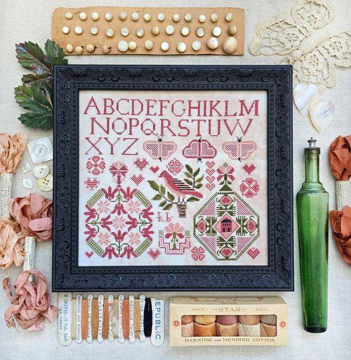 KATHY BARRICK "Quaker Hearts" Counted Cross Stitch Pattern, Pattern Only