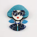 KINGSLAND NEEDLE MINDER ~ Fashion Girl Acrylic Needle Minder, Needle Dock, Multi-Dimensional, Magnet, Needle Garage, Needleminder