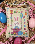 THE CALICO CONFECTIONERY "Best Bunny Wishes" Counted Cross Stitch Pattern, Chart, Spring, Bunny, Easter Basket, Pattern Only
