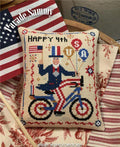 THE CALICO CONFECTIONERY "Parade Sammy" Counted Cross Stitch Pattern, Chart, Patriotic, 4th of July, Pattern Only