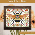 SHANNON CHRISTINE DESIGNS "Bumblebee Buzz" Counted Cross Stitch Pattern by Erin Elizabeth, Chart, Pattern Only