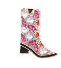 KINGSLAND NEEDLE MINDER ~ Fantastic Pink Western Cowboy Boot Needle Minder, Needle Dock, Canvas Magnet, Needle Garage, Needleminder