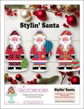 THE CALICO CONFECTIONERY "Stylin' Santa" Counted Cross Stitch Pattern, Chart, Christmas, Holidays, Pattern Only