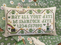 THE CALICO CONFECTIONERY "Shamrock Days" Counted Cross Stitch Pattern, St. Paddy's, Chart, Spring, Pattern Only