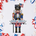 CROSS STiTCH WONDERS "USA 250 Nutcracker Series" Counted Cross Stitch Pattern, Chart, 250th Birthday, July 4th 2026, Pattern Only