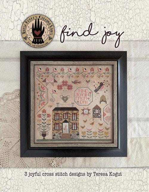 TERESA KOGUT'S Creative Whims "Find Joy"  Counted Cross Stitch Pattern  3 Designs, Nashville Needlework Market 2026 Release, Pattern Only