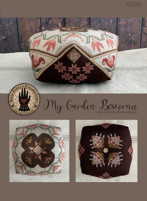TERESA KOGUT Creative Whims "My Garden Biscornu"  Counted Cross Stitch Pattern  Nashville Needlework Market 2026, Pattern Only