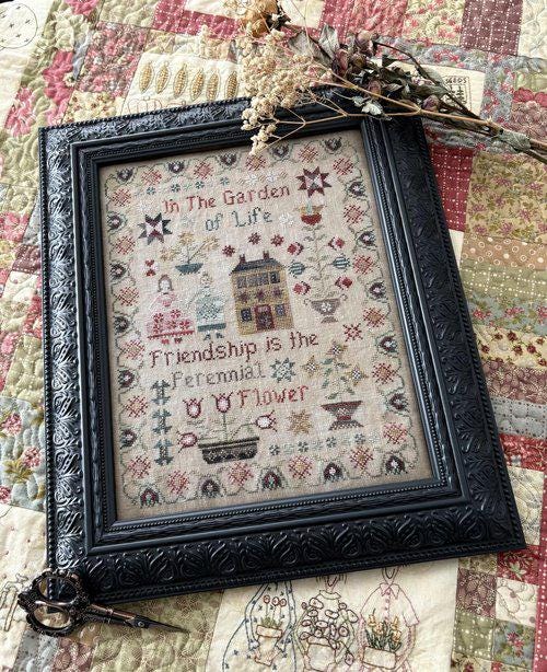 Pansy Patch Quilts and Stitchery "Perennial Flower Sampler" Counted Cross Stitch Pattern, Nashville Market 2026, Easter, Pattern Only*