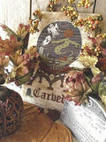 THE PRIMITIVE HARE "Carved" Counted Cross Stitch Pattern, Chart, Halloween, Pattern Only