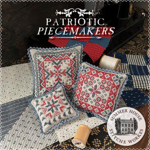 Summer House Stitch Workes "Patriotic Piecemakers"  Cross Stitch Patterns  Patriotic  Nashville Needlework Market 2026, Pattern Only*