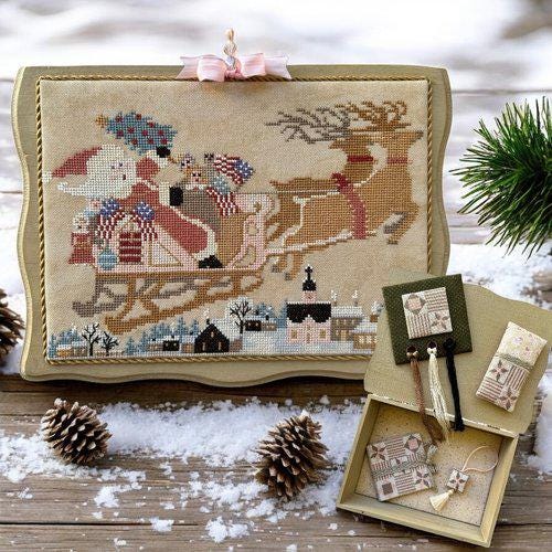 TWIN PEAK PRIMITIVES "Santa's Patriotic Eve Set" Counted Cross Stitch Pattern, Christmas, Nashville Needlework Market 2026, Paper Pattern