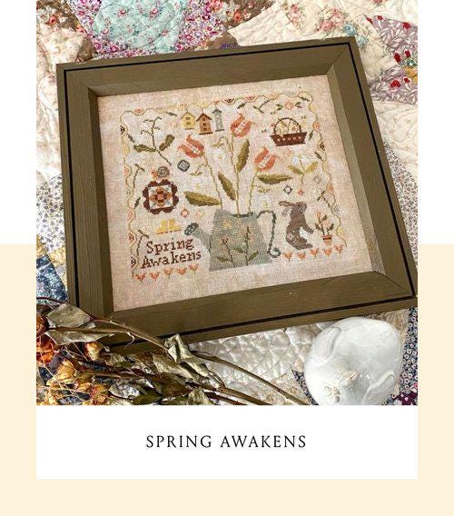 BLUEBERRY RIDGE DESIGN "Spring Awakens" Counted Cross Stitch Pattern, Chart, Needlework Marketplace 2026, Pattern Only*