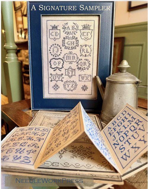 NEEDLEWORK PRESS "A Signature Sampler" Counted Cross Stitch Pattern, Sampler, NeedleWorkPress, Nashville Market 2026, Pattern Only